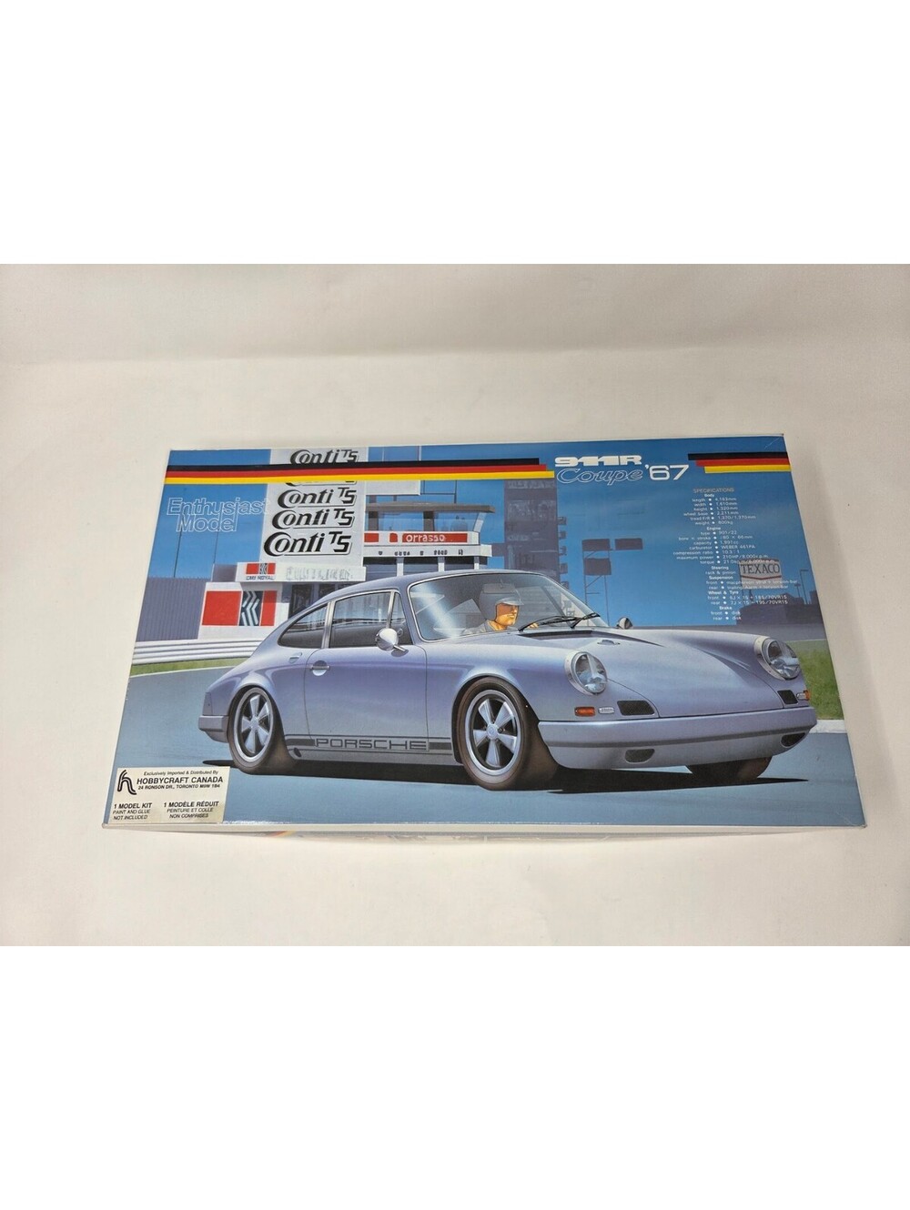 Vintage Fujimi Porsche 911R Coupe '67 1/24 Scale Enthusiast Plastic Model Kit